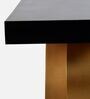 Pique Solid Wood Console Table In Black Finish