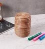 Brown Pine Wooden Pen Holder