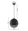 Pisa Black Metal Hanging Light
