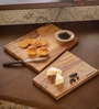 Pisa Honey Brown Acacia Wood (Set of 2) Chopping Board