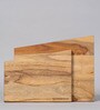 Pisa Honey Brown Acacia Wood (Set of 2) Chopping Board