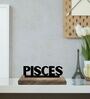 Pisces Black Mango Wood & Iron Showpiece