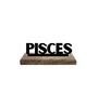 Pisces Black Mango Wood & Iron Showpiece