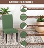 Pista Polycotton Solid 14x18 Inches Chair Covers  (4 pieces)
