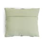 Pistachio Green 100% Cotton 16X16 Inches Knitted Cushion Cover With Filler
