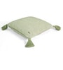 Pistachio Green 100% Cotton Moss 16X16 Inches Knitted Cushion Cover