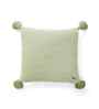 Pistachio Green 100% Cotton Moss 16X16 Inches Knitted Cushion Cover