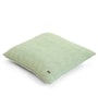 Pistachio Green Shell 100% Cotton 18X18 Inches Knitted Cushion Cover With Filler