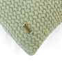 Pistacho Green 100% Cotton Anna 12X20 Inches Knitted Cushion Cover
