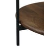 Pistoia Round Coffee Table in Tubbaq Finish With Marble Top Pistoia Round Coffee Table in Tubbaq Finish With Marble Top