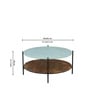 Pistoia Round Coffee Table in Tubbaq Finish With Marble Top Pistoia Round Coffee Table in Tubbaq Finish With Marble Top
