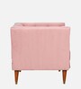 Pittsuburg Velvet 1 Seater Sofa in Plush Pink Colour