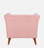 Pittsuburg Velvet 1 Seater Sofa in Plush Pink Colour