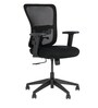 Pivica Medium Back Ergonomic Chair In Black Colour