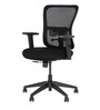 Pivica Medium Back Ergonomic Chair In Black Colour