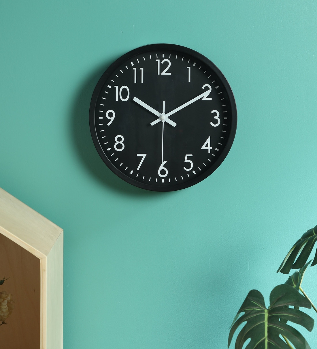 Buy Black Plastic Analog Wall Modern Wall Clock at 17% OFF by am2pm ...