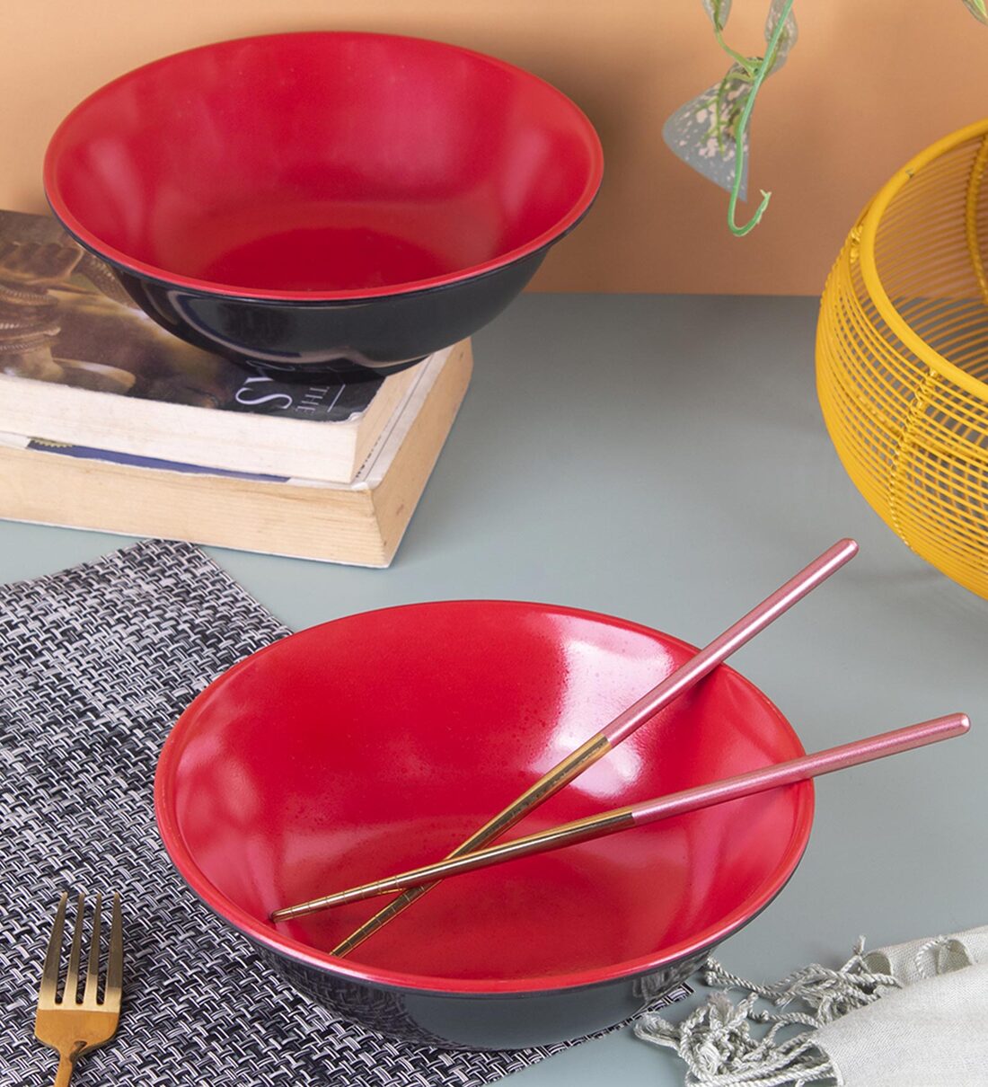 Buy Plastic Black Serving Bowls Set Of 2 By Market 99 at 54 OFF by