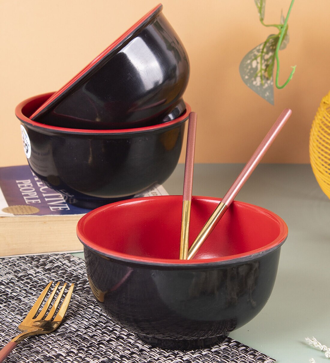 Buy Plastic Black Serving Bowls Set Of 3 By Market 99 Online Dinner