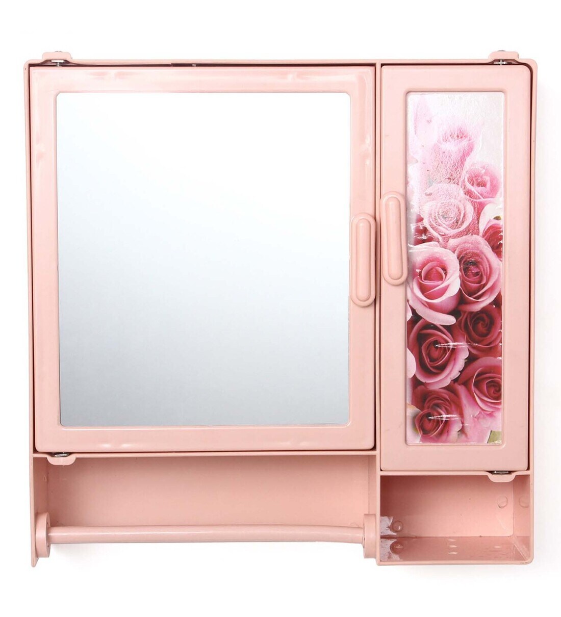 Buy Plastic Double Door Bathroom With Towel Rod By Zahab Online