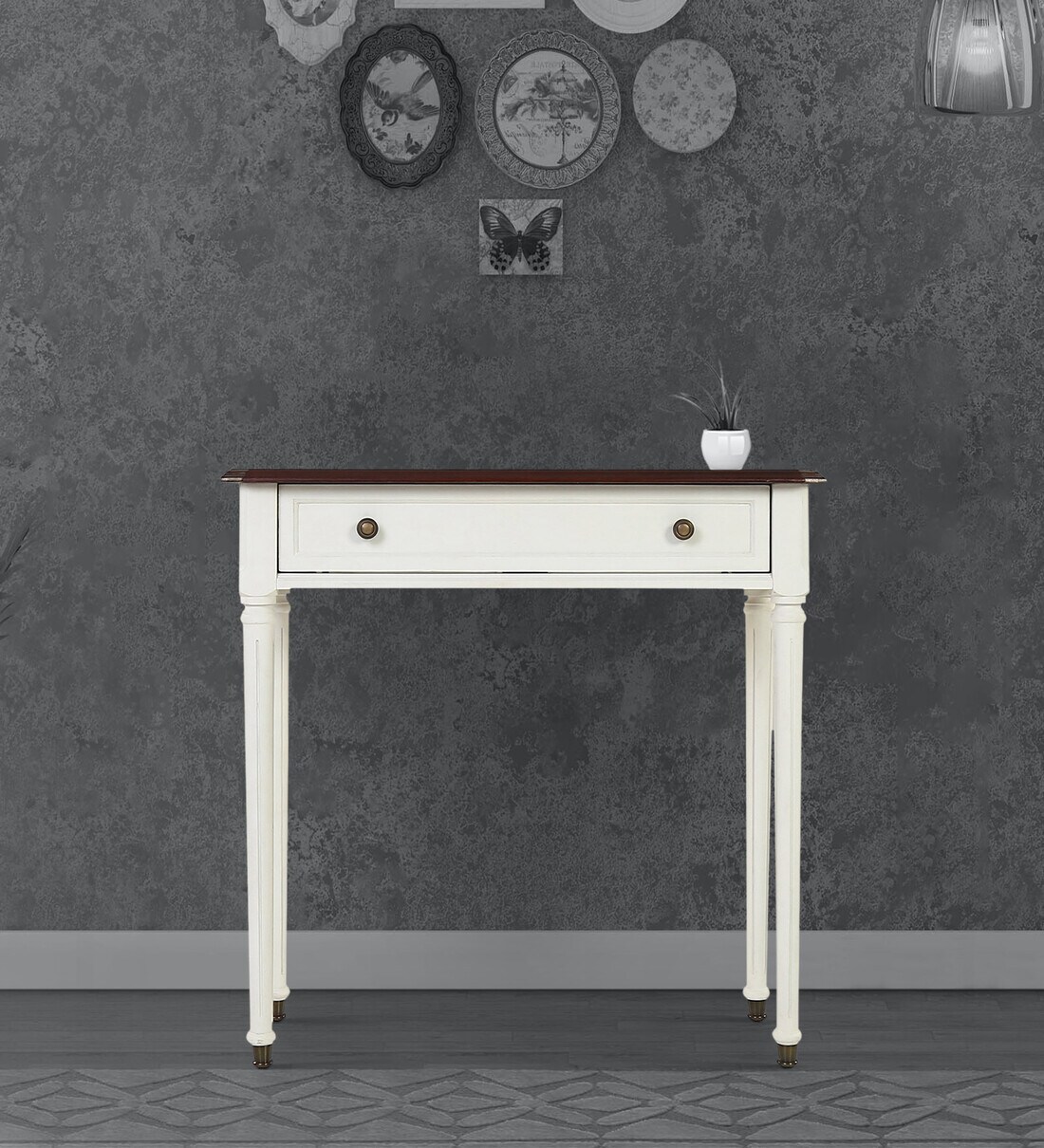 Buy Plessis Console Table in Light Grey Colour By Stories Online