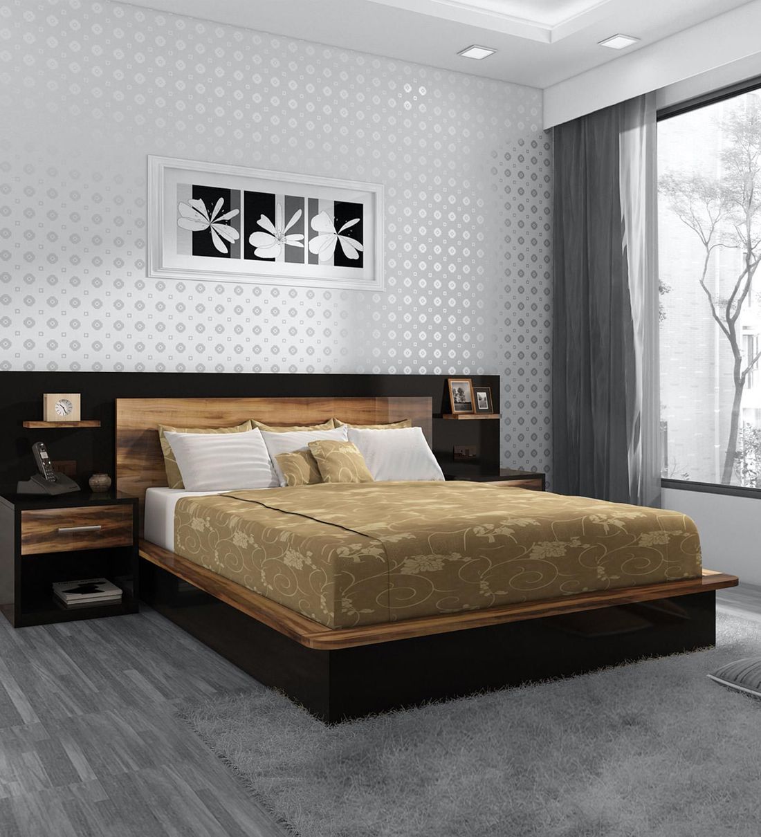 pepperfry cots king size