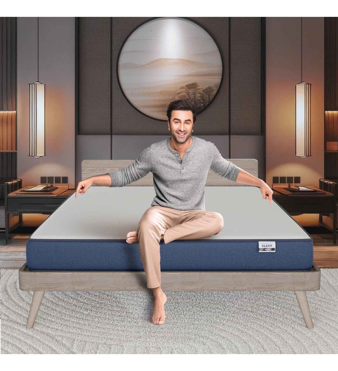 Plus Orthopedic Inch (78x60) PU Memory Foam Queen Size Mattress