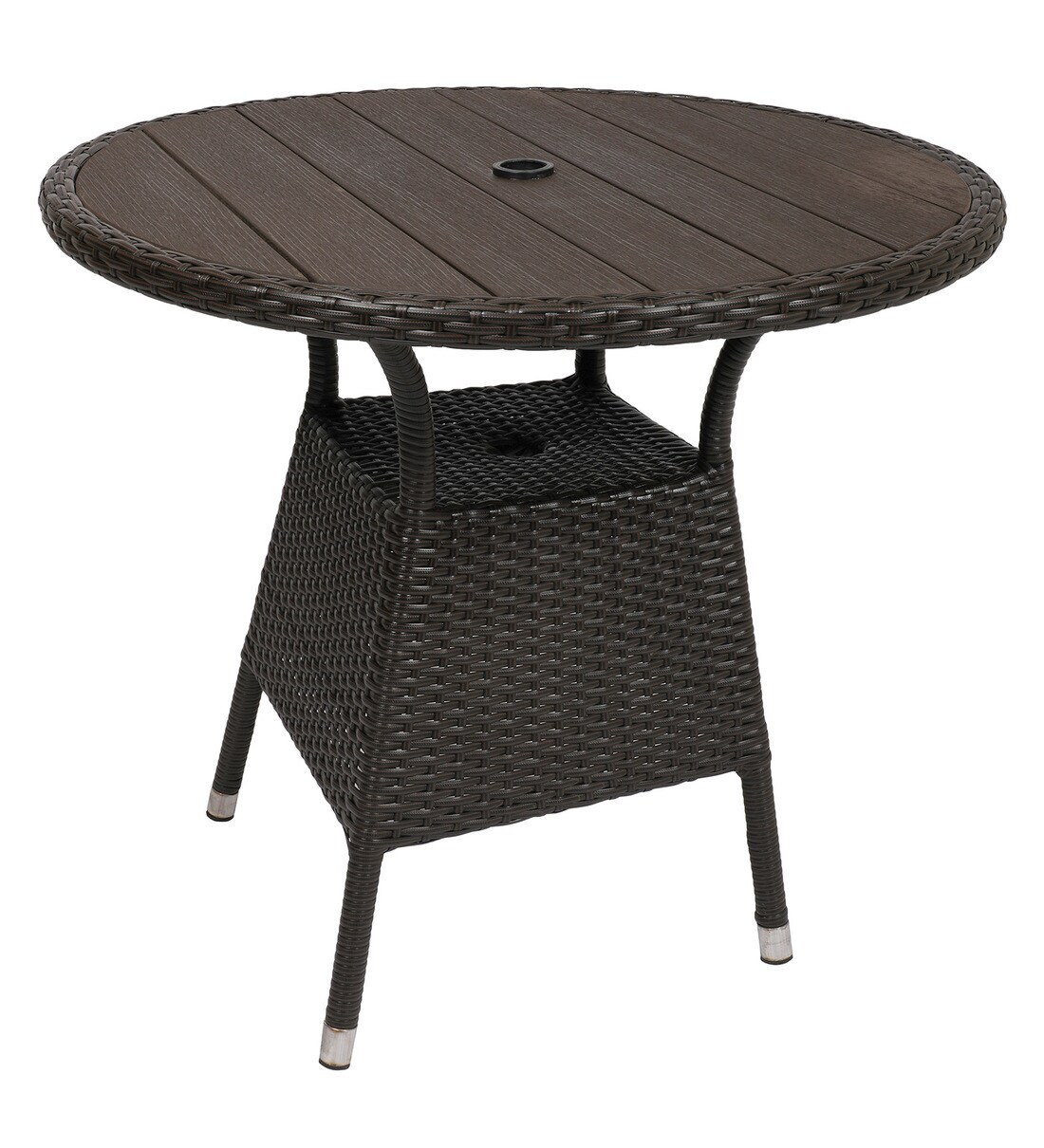 Axle Steel & Braided Rope Outdoor Table In Thbeige Finish