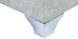 Platino 3+2+Corner Sofa In White & Grey Sweat Fabric Colour