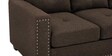 Plazzo Fabric LHS 5 Seater Sofa Sectional In Brown Colour With Ottoman