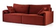 Plunge 3 Seater Sofa In Terracotta Dusk Colour