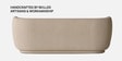 Plush Prestige Suede 3 Seater Sofa In Cream Colour