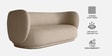 Plush Prestige Suede 3 Seater Sofa In Cream Colour