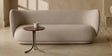 Plush Prestige Suede 3 Seater Sofa In Cream Colour