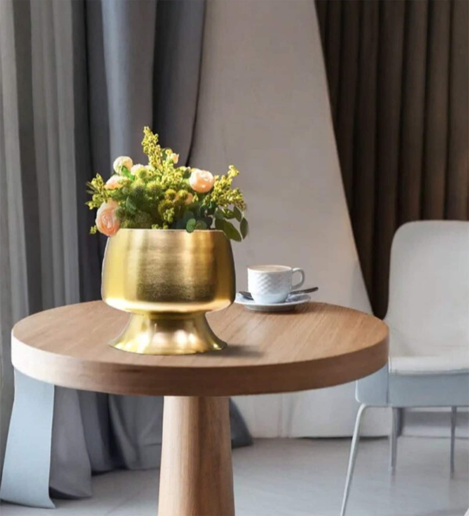 Metal Plain Table Small Planter