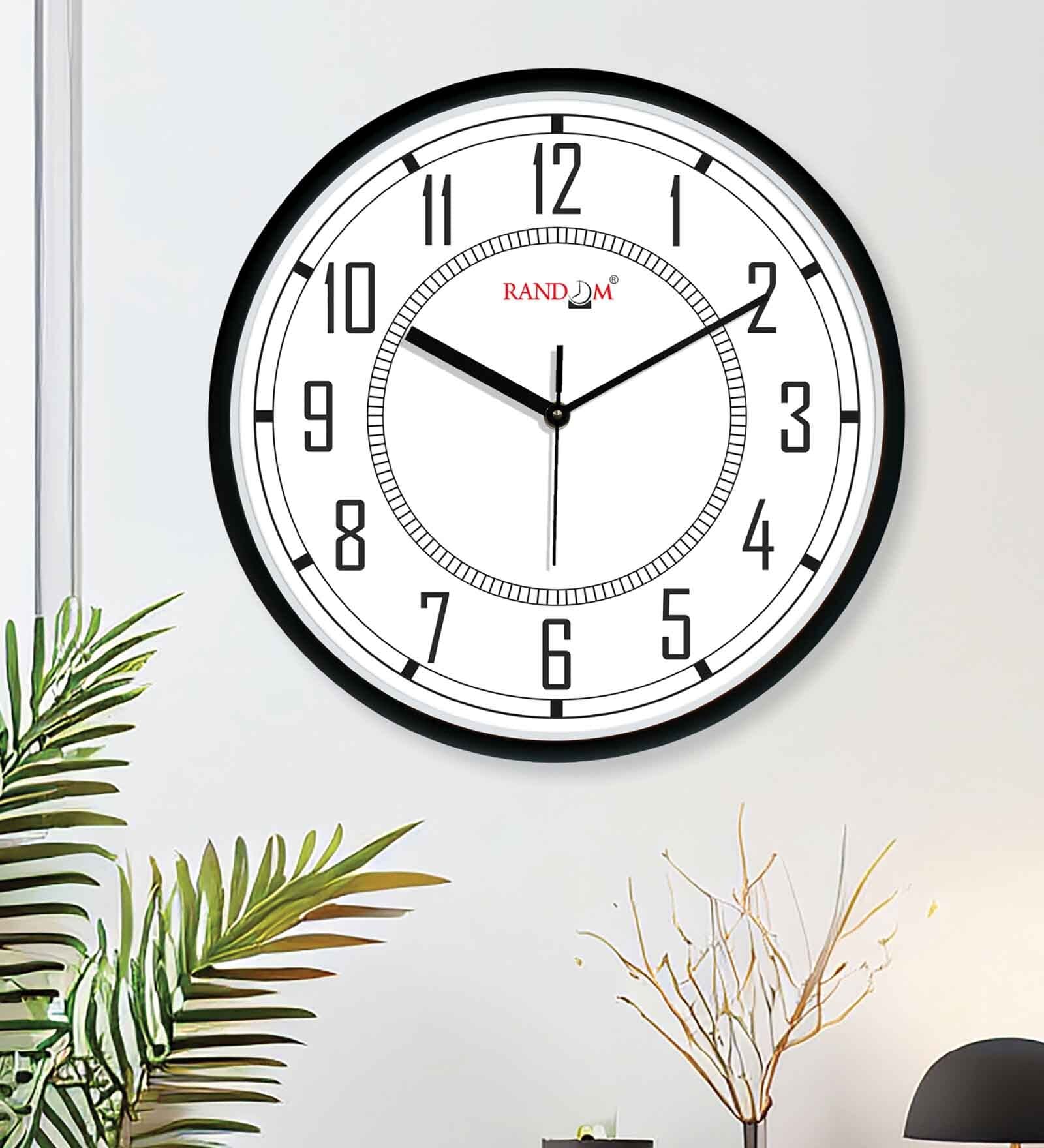 Plastic 12 Inch Wall Clock