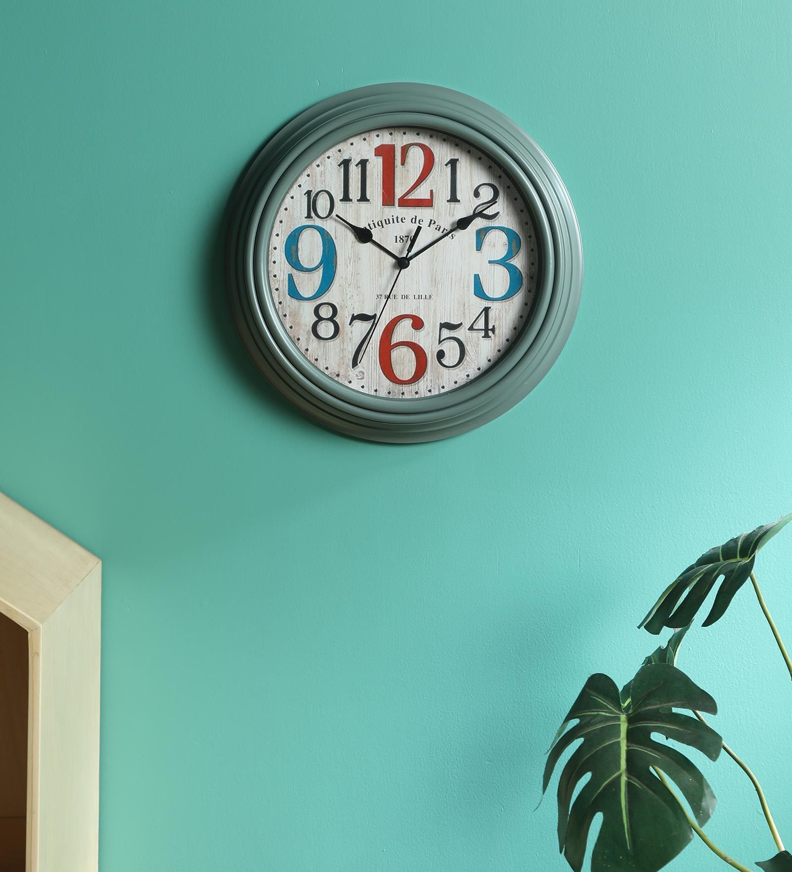 Buy Plastic Analog Wall Clock In Blue By am2pm at 42 OFF by am2pm