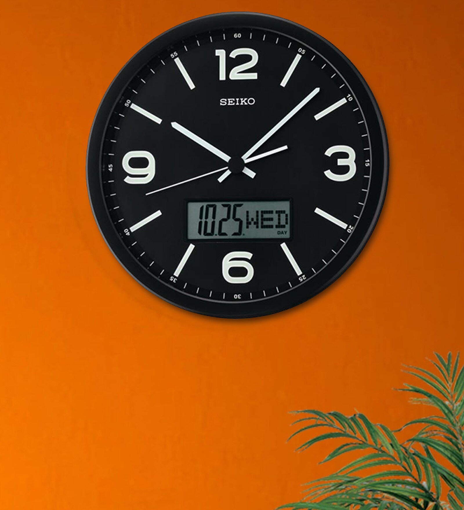 Buy Black Plastic Lumibrite Modern Wall Clock at 100 OFF by Seiko