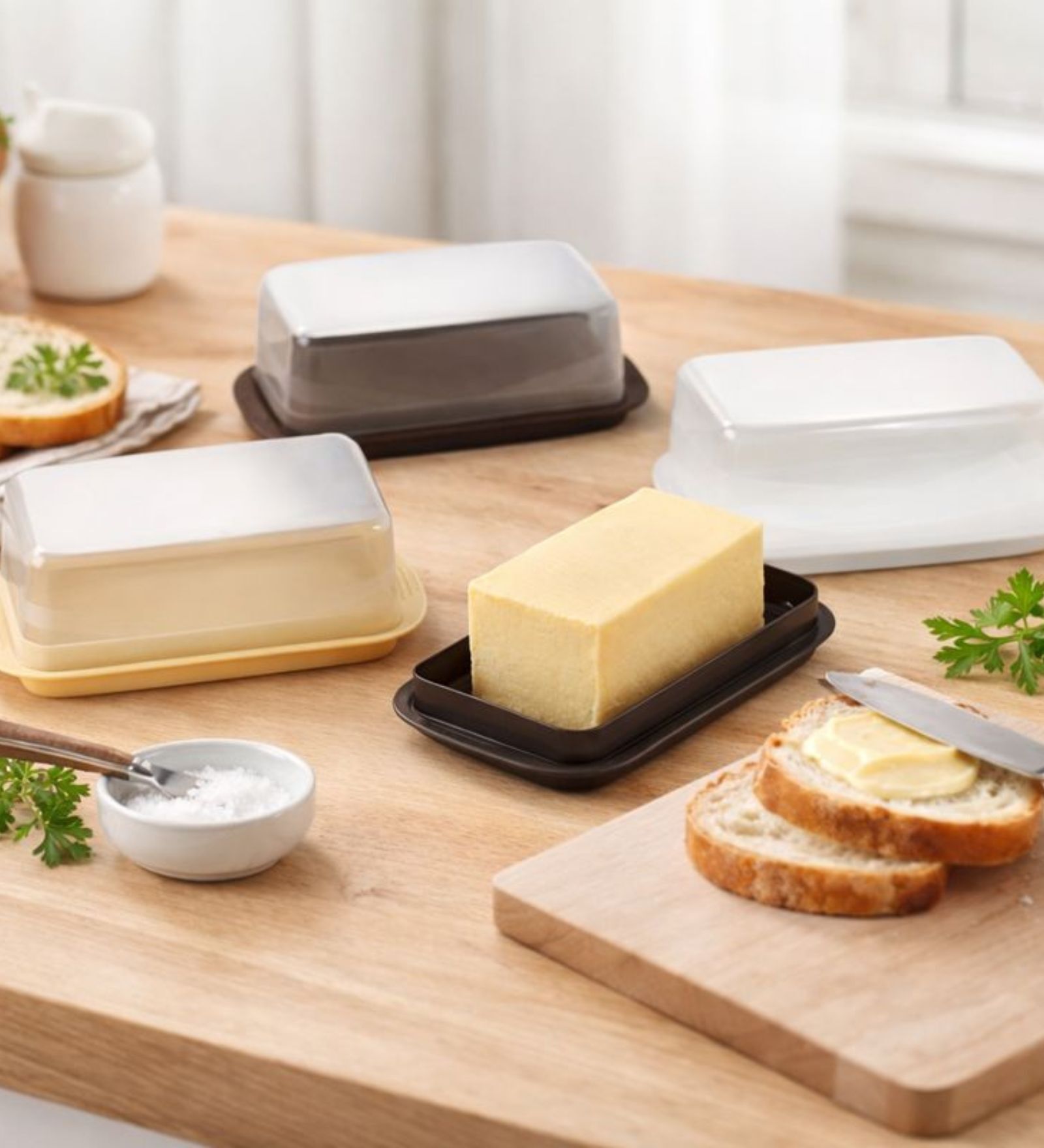 Plastic Butter Dish with Lid, BPA-Free