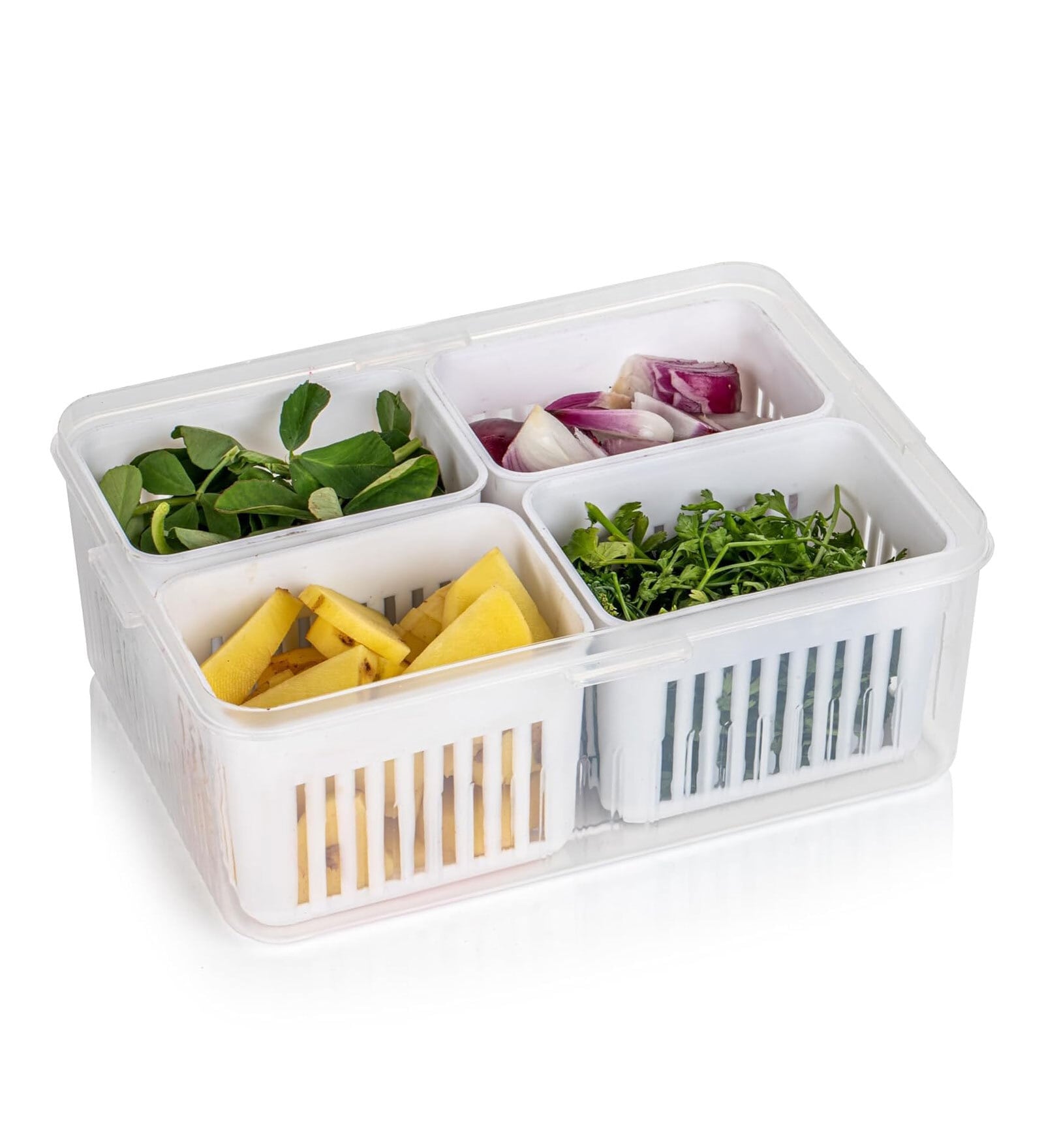 $Plastic Fridge Container (White)