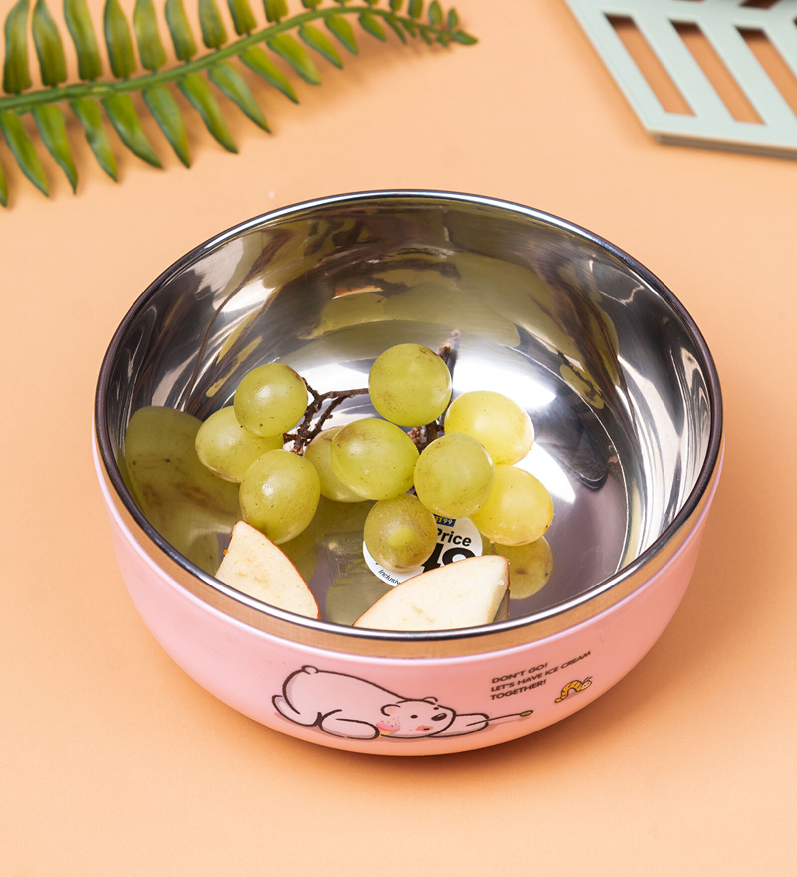 Plastic Pink Bowl 400 Ml