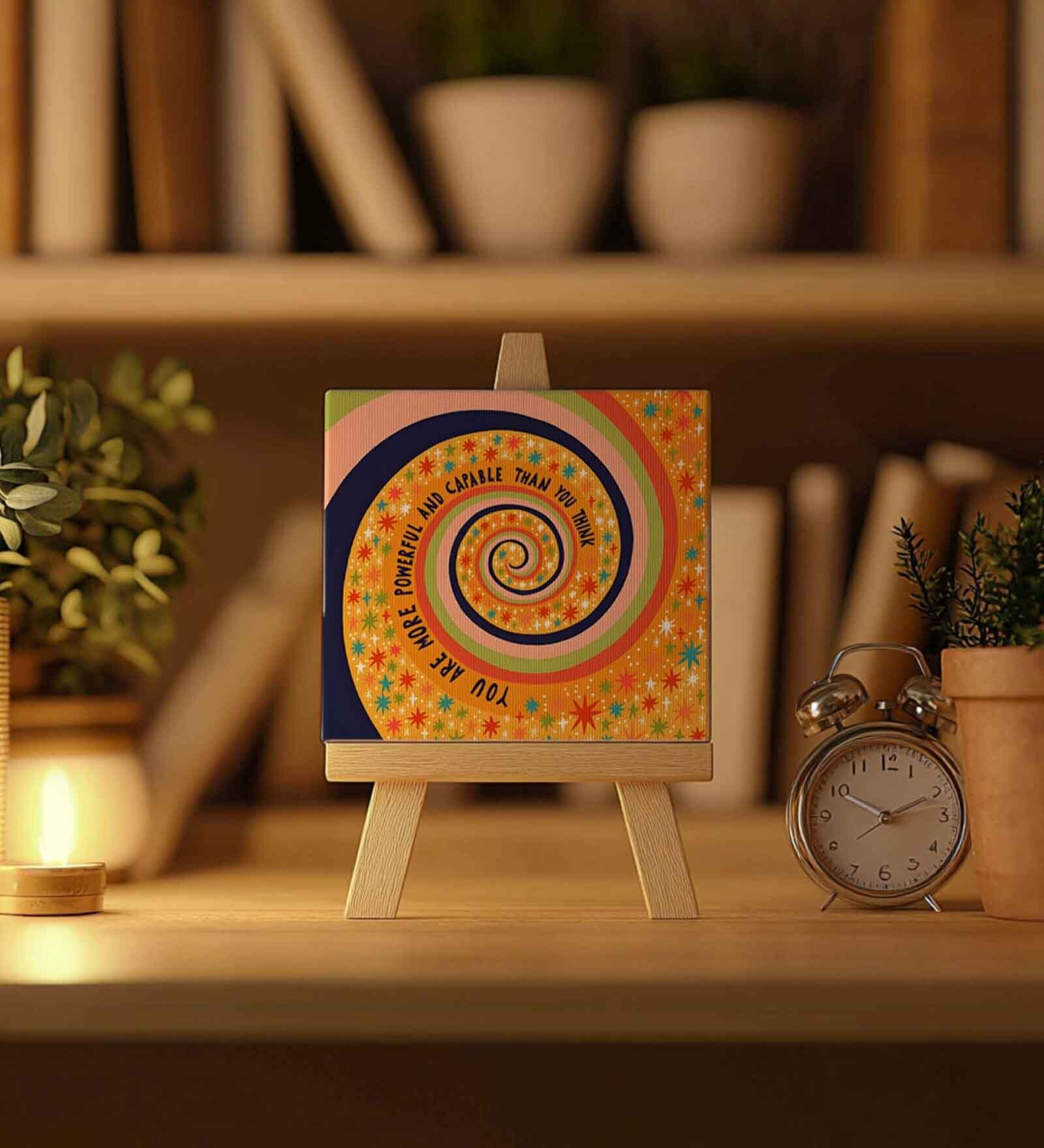 Playful Circles Mini Canvas Frame