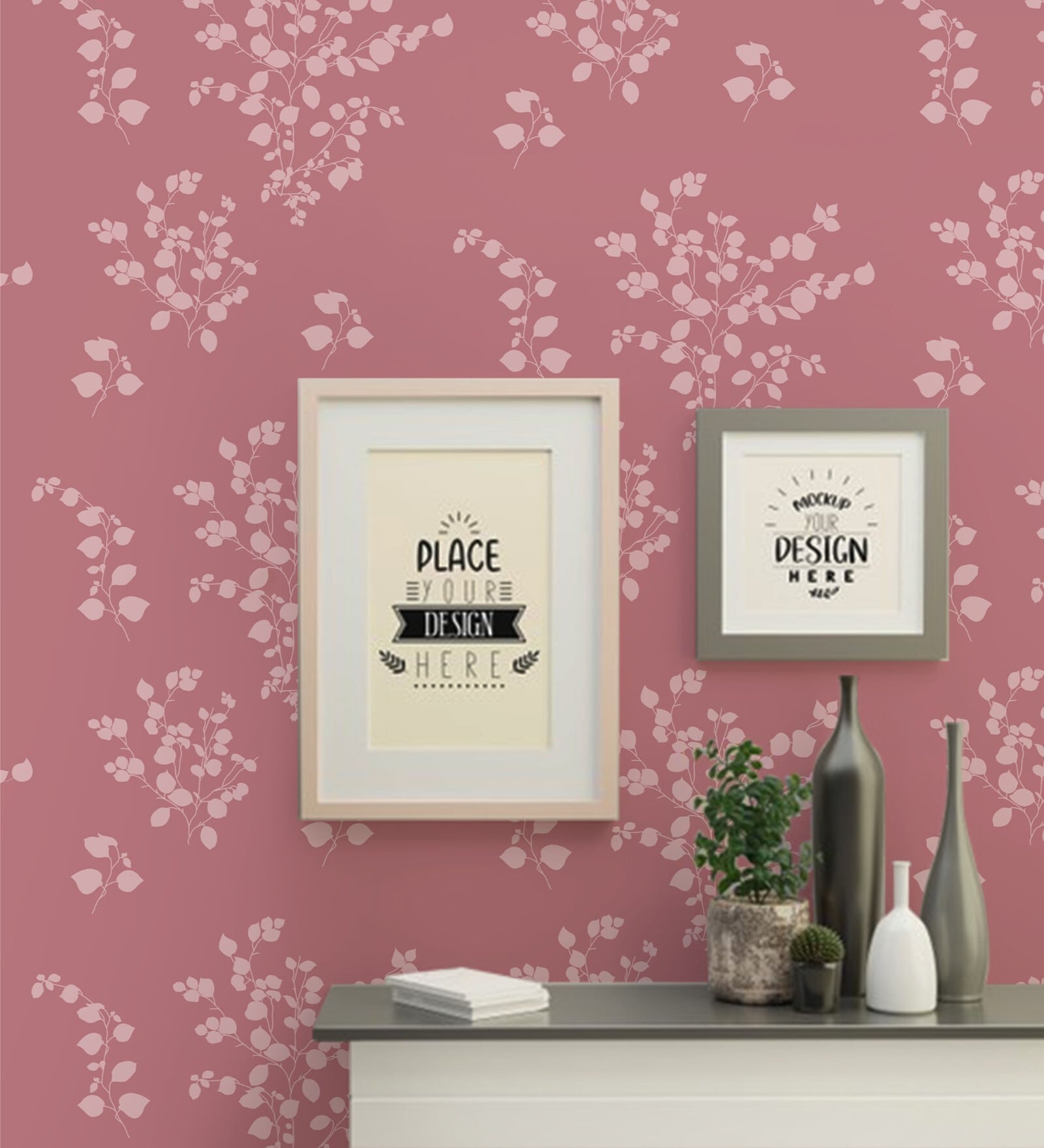 Plum Pink Paper Wallpaper