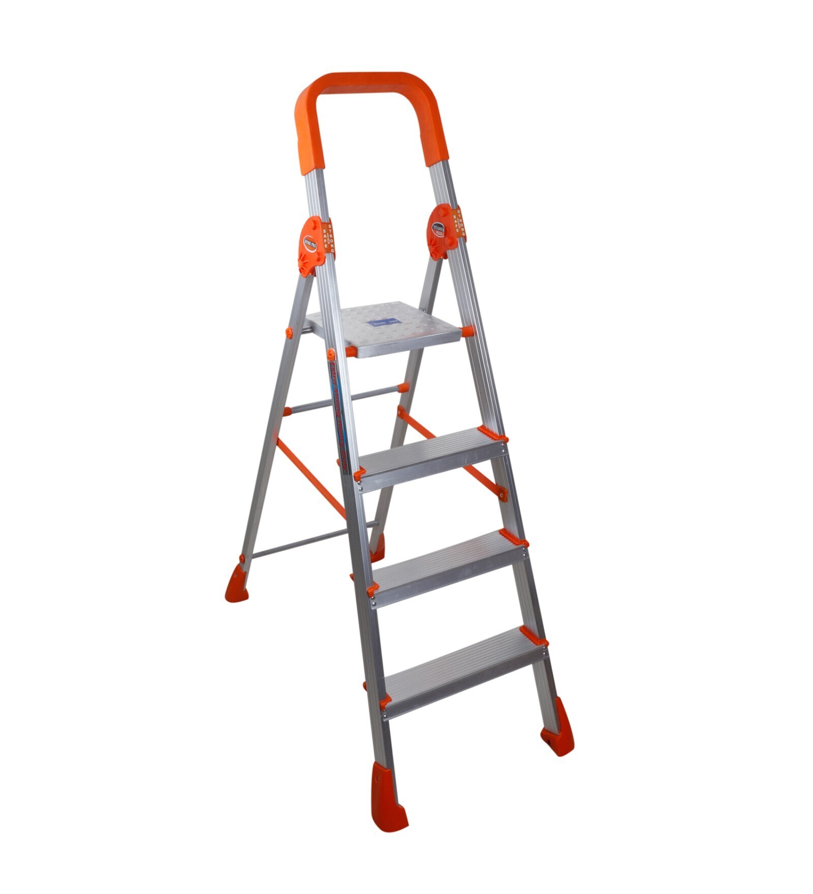 Plus 4 Step Silver Alluminium Folding Ladder
