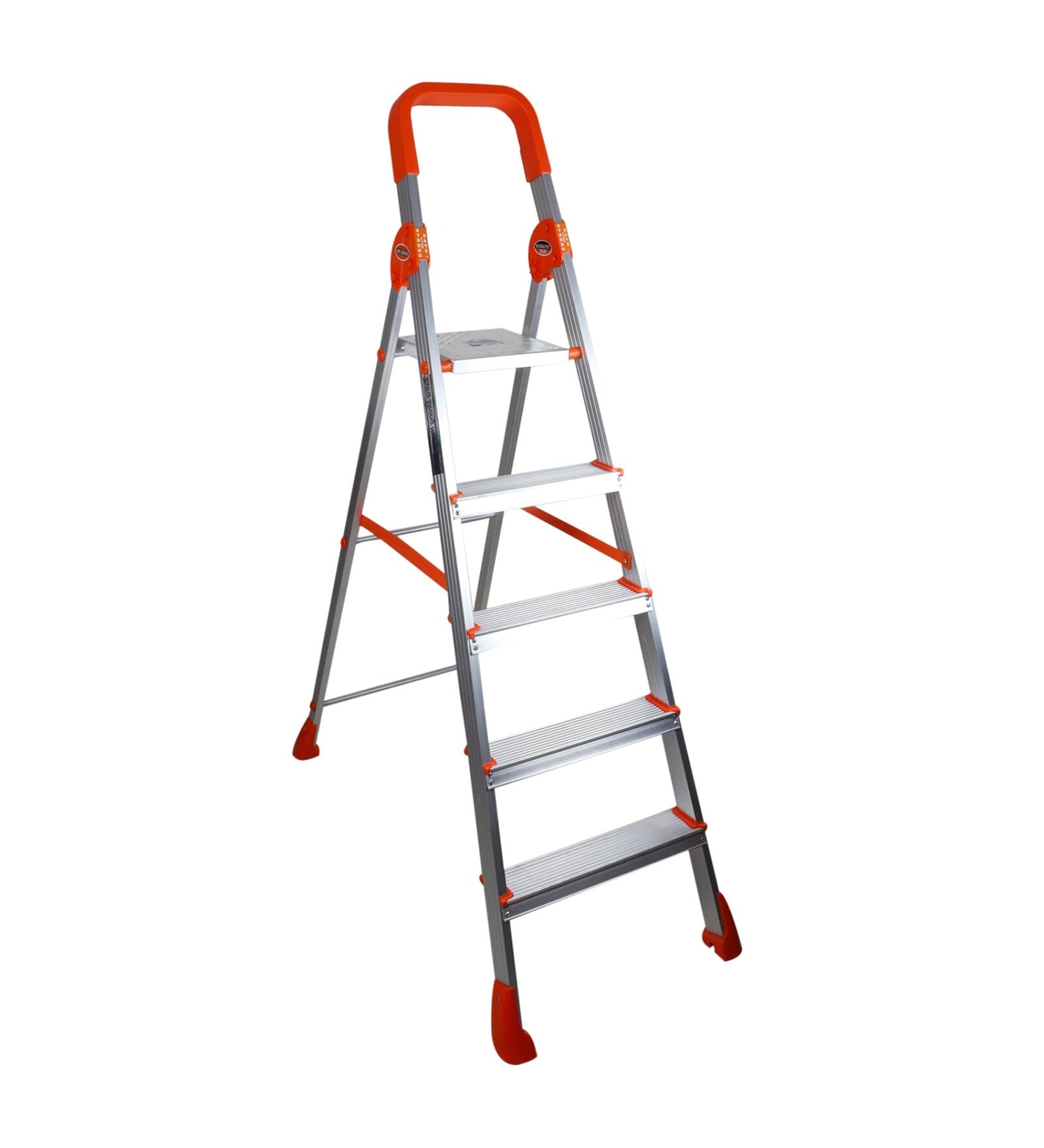 Plus 5 Step Silver Alluminium Folding Ladder