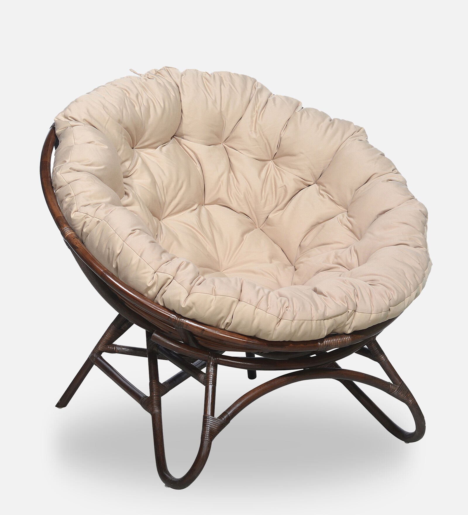 Plush Fabric Outdoor Seating in Brown Colour