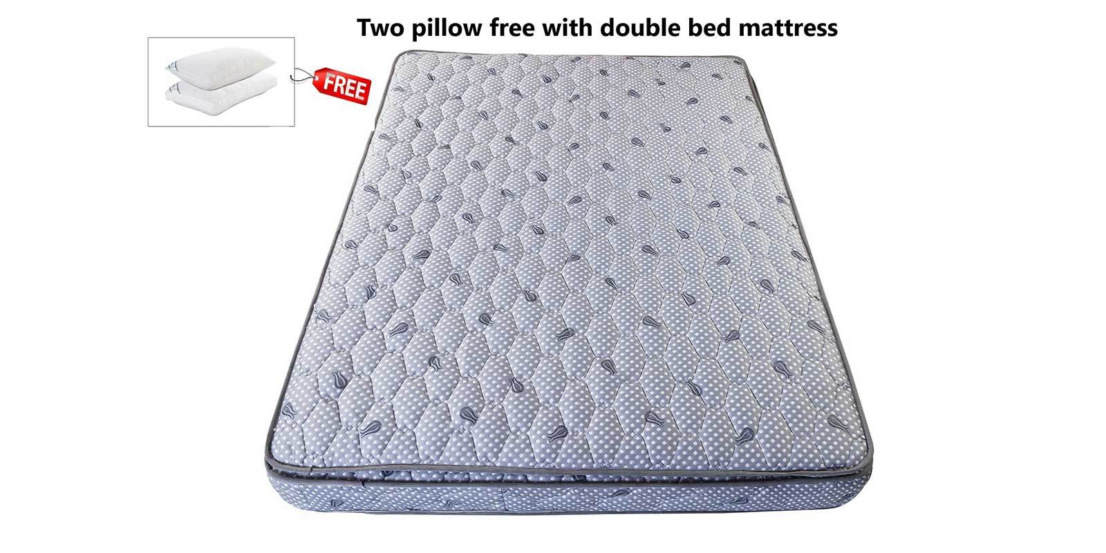 Buy Plush Pillow Top King Size 8 Inch Premium Rebonded Foam Reversible