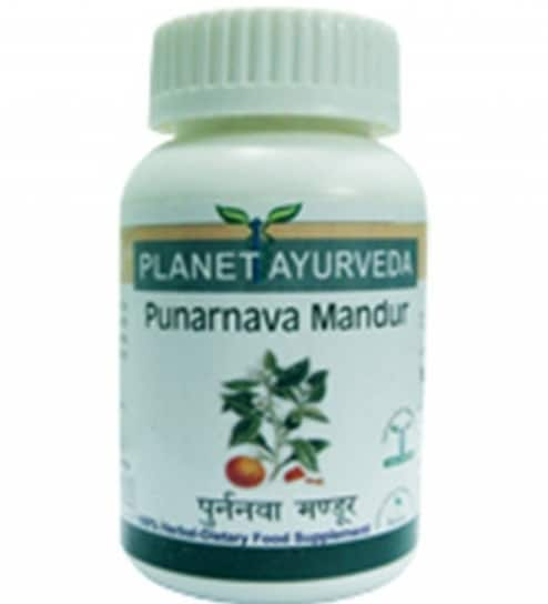 Planet Ayurveda Punarnava Mandur Natural Diuretic (120 Tablets) Pack Of ...