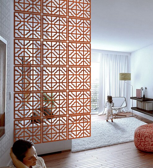 Buy Acrylic Hanging Room Divider in Brown Colour by Planet ...