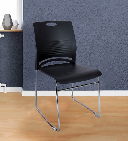 Buy Plastic Chair In White Colour By Vof Online Guest Chairs