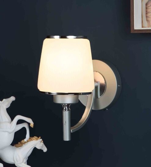 Plata Grey Metal Wall Light